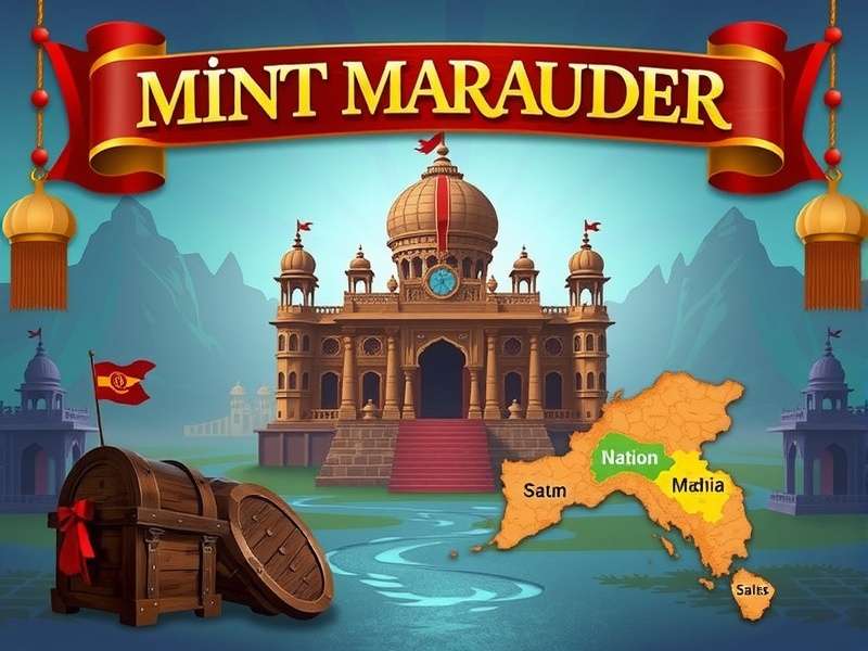 Mint Marauder Prize Pursuer game banner showing Indian temples and treasure chests